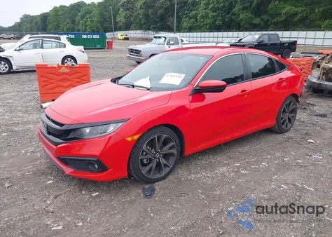 2020 Honda Civic Sport z USA, uszkodzony, nr VIN 2HGFC2F84LH599710